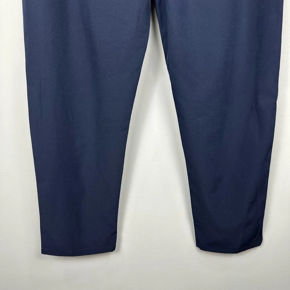 Socialite Navy Pleated Ankle Dress Pant Large NWT NEW